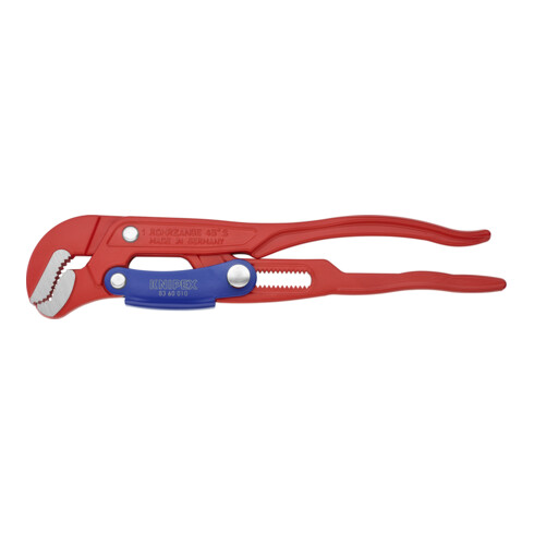 KNIPEX Giratubi con ganasce ad "S" 83 60 010 con regolazione rapida, verniciato a polvere rosso, 330mm