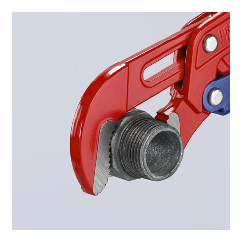 KNIPEX Giratubi con ganasce ad "S" 83 60 010 con regolazione rapida, verniciato a polvere rosso, 330mm