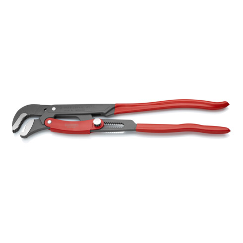 KNIPEX Giratubi con ganasce ad "S" 83 61 020 con regolazione rapida, verniciato a polvere grigio, 560mm