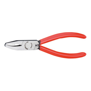 Knipex Glaskröselzange schwarz atramentiert mit Kunststoff überzogen 160mm mit Öffnugsfeldern