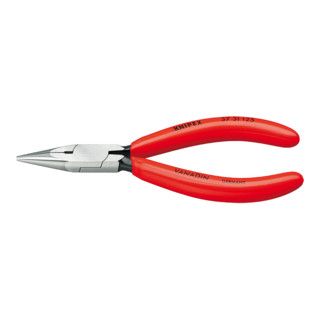 Knipex Greifzange schwarz atramentiert mit Kunststoff überzogen und flachen runden Backen 125mm
