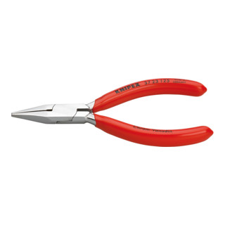 Knipex Greifzange verchromt mit Kunststoff überzogen und flachen schmalen Backen 125mm