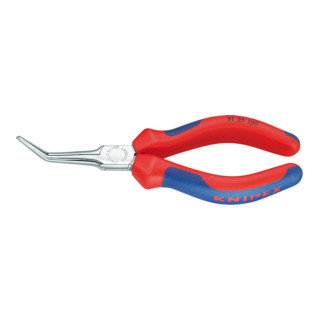 Knipex Greifzange verchromt mit Mehrkomponenten-Hüllen 160mm 45° gewinkelt