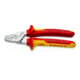 KNIPEX Kabelschaar klein met 2K-handgrepen VDE-geïsoleerd, volle lengte: 160 mm