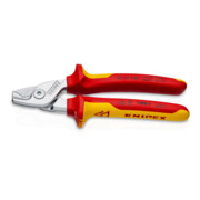 KNIPEX Kabelschaar klein met 2K-handgrepen VDE-geïsoleerd, volle lengte: 160 mm