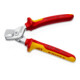 KNIPEX Kabelschaar klein met 2K-handgrepen VDE-geïsoleerd, volle lengte: 160 mm-2