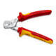 KNIPEX Kabelschaar klein met 2K-handgrepen VDE-geïsoleerd, volle lengte: 160 mm