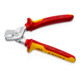 KNIPEX Kabelschaar klein met 2K-handgrepen VDE-geïsoleerd, volle lengte: 160 mm