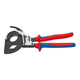 Knipex Kabelschneider schwarz atramentiert mit Mehrkomponenten-Hüllen 320mm