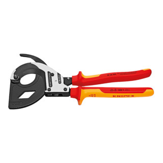 Knipex Kabelschneider schwarz atramentiert mit Mehrkomponenten-Hüllen 320mm VDE-geprüft