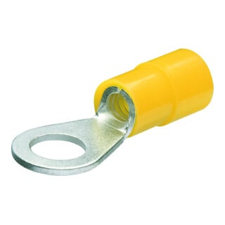 Knipex Kabelschuhe Ringform isoliert Schrauben Ø 5 mm Kabel 4,0-6,0 mm² AWG 11-10 gelb