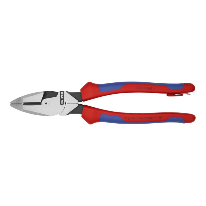 Knipex Kabelzange ''Lineman's Pliers'' mit Sicherungsöse 240 mm