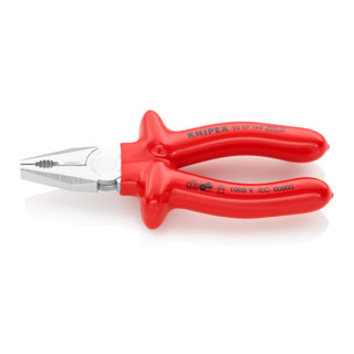 Knipex Kombizange verchromt tauchisoliert VDE-geprüft 160mm