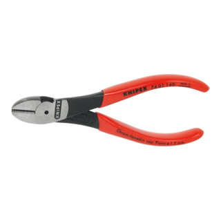 Knipex Kraft-Seitenschneider schwarz atramentiert mit Kunststoff überzogen 140mm
