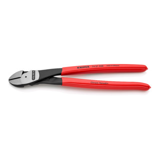Knipex Kraft-Seitenschneider verchromt mit Kunststoff überzogen 250mm 12° gewinkelt