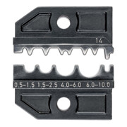 KNIPEX krimpprofiel voor niet-geïsoleerde kabelschoenen krimp/krimp/persverbinders AWG 20-7 capaciteit 0,5-10 mm²