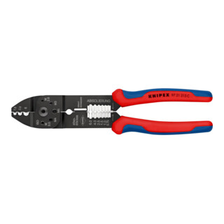 KNIPEX krimptang gebruineerd met meer-component hulzen 230mm capaciteit 0,5-6mm²