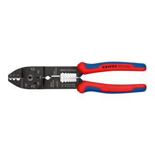 KNIPEX krimptang gebruineerd met meer-component hulzen 230mm capaciteit 0,5-6mm²