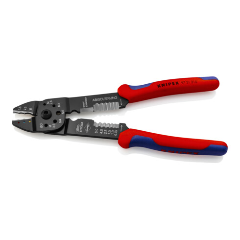 KNIPEX krimptang gebruineerd met meer-component hulzen 230mm capaciteit 0.75-6mm²