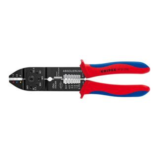 KNIPEX krimptang gebruineerd met meer-component hulzen 230mm capaciteit 0.75-6mm²