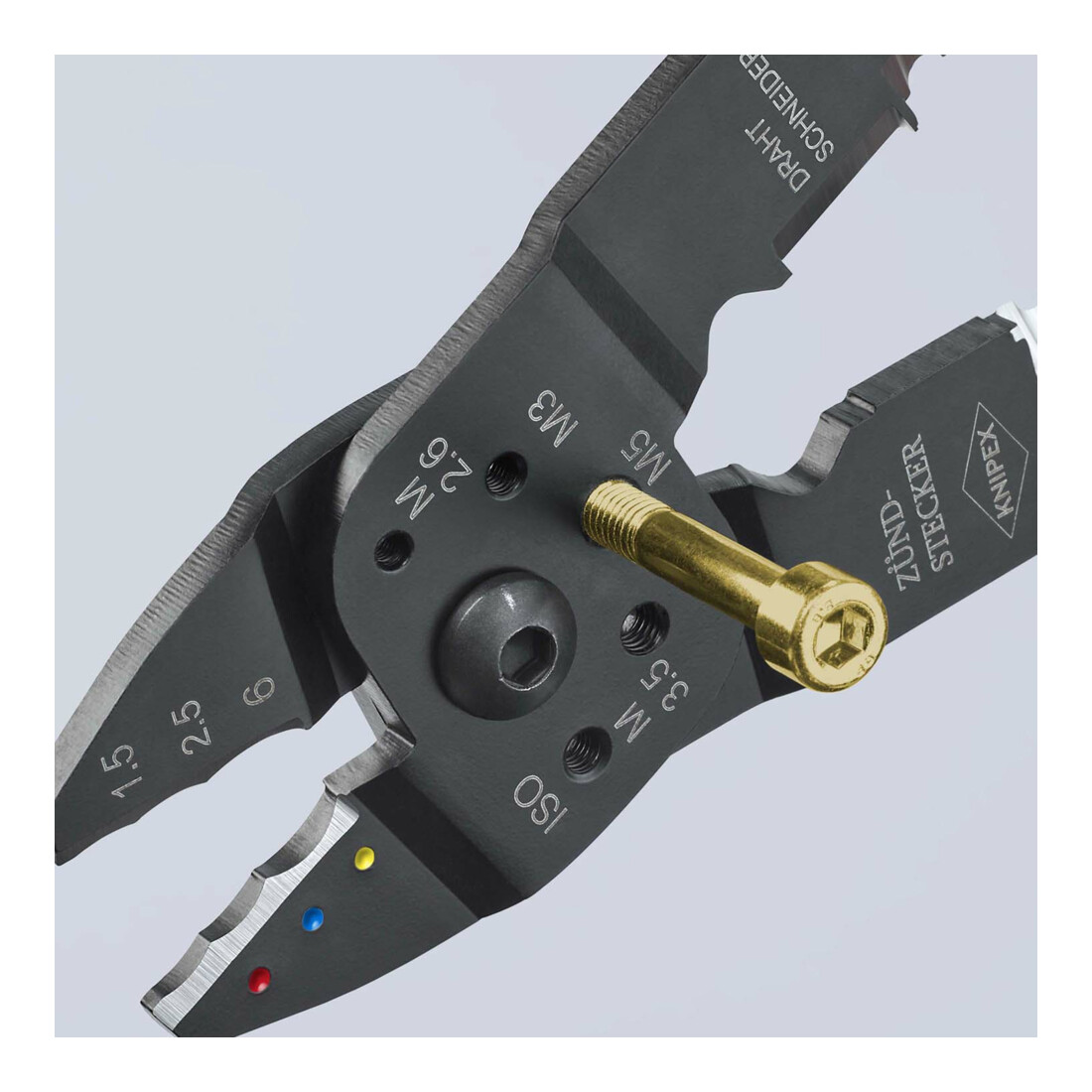 KNIPEX krimptang gebruineerd met meer-component hulzen 230mm capaciteit 0.75-6mm²