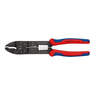 KNIPEX krimptang zwart gelakt met meer-component hulzen 240mm capaciteit 0,5-6mm²