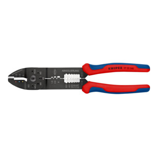 KNIPEX krimptang zwart gelakt met meer-component hulzen 240mm capaciteit 0,5-6mm²