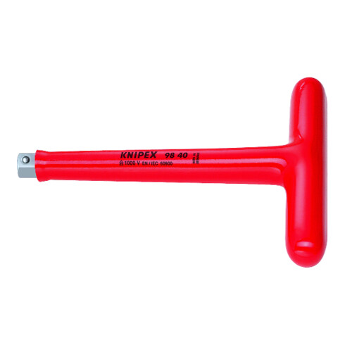 KNIPEX kruisgreep 1000V-geïsoleerd met buitenvierkant 1/2 L.200mm''