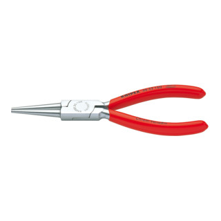 Knipex Langbeckzange verchromt mit Kunststoff überzogen und runden Backen 160mm