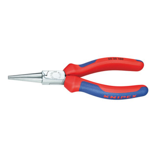 Knipex Langbeckzange verchromt mit Mehrkomponenten-Hüllen und runden Backen 160mm
