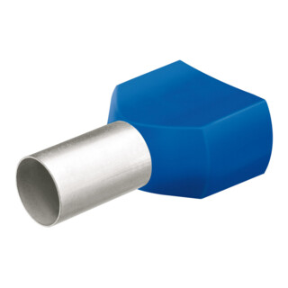 KNIPEX Manchon à sertir Twin avec collet 16mm 2x1,60mm² par 25 pcs
