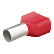 KNIPEX Manchon à sertir Twin avec collet 8 mm 2x1,00 mm², 200 pcs.