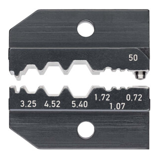 KNIPEX Matrice di crimpaggio 97 49 50 per connettore coassiale/telefono automatico