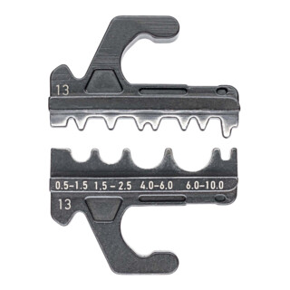 KNIPEX Matrice di crimpaggio per capicorda non isolati a compressione, tubolari e terminali a norma secondo DIN 46234 e DIN 46235