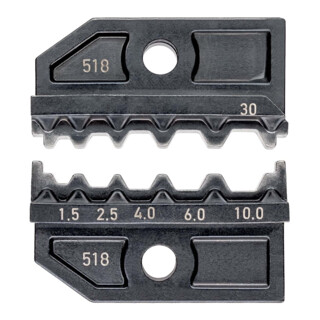 KNIPEX Matrice di crimpaggio per connettori di testa non isolati secondo DIN 46267