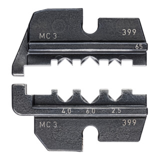 KNIPEX Matrice di crimpaggio per connettori per cavi solari MC3 2,5-6mm²