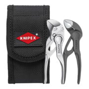 KNIPEX Mini-ensemble de pinces XS 2 pièces 110 mm en étui ceinture 00 20 72 V04