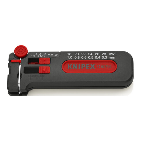 KNIPEX Mini spelafili 12 80 100 SB, 100mm