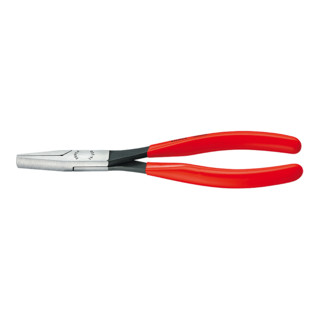 Knipex Montierzange schwarz atramentiert mit Kunststoff überzogen und flachen Backen 200mm