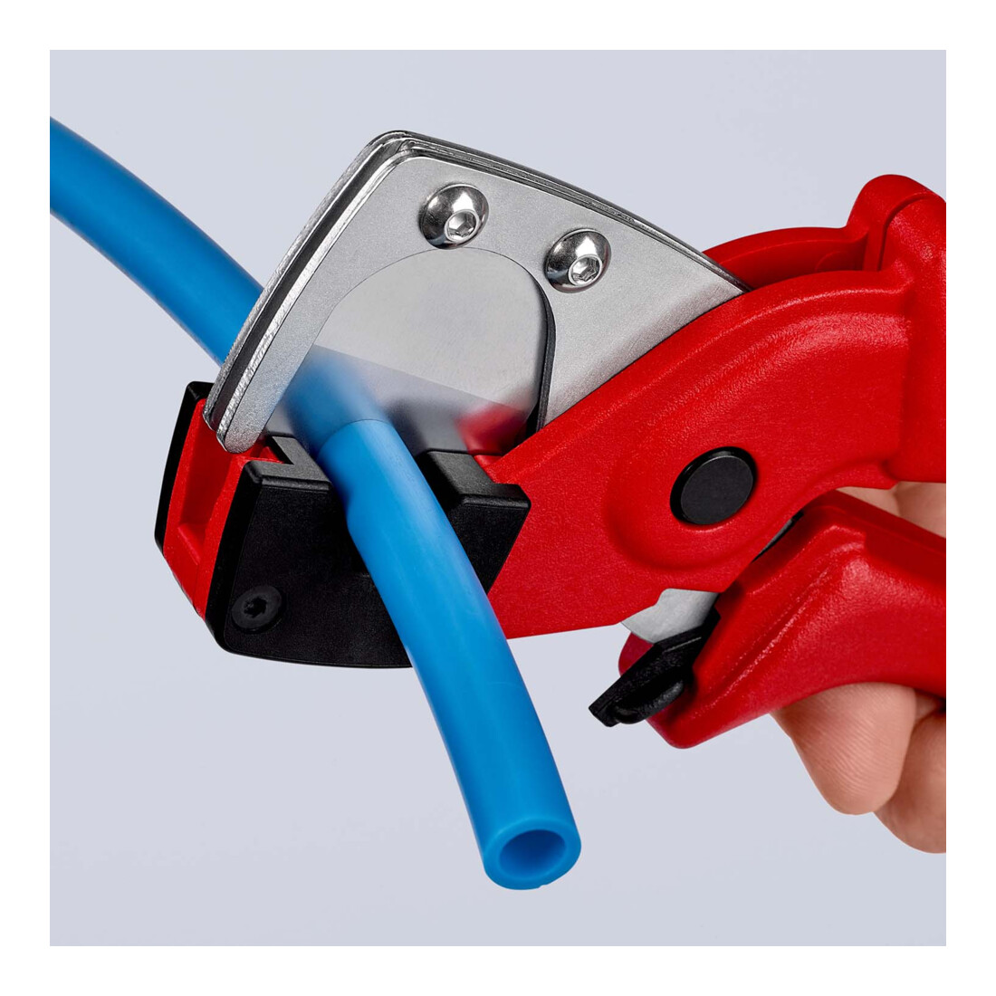 KNIPEX pijpsnijder voor meerlagige en pneumatische slangen uit taai, glasvezelversterkt kunststof 185 mm