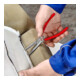 KNIPEX Pince à agrafes rembourrées 91 91 180, revêtement plastique, poli miroir, 180 mm