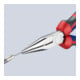 KNIPEX Pince à becs demi-ronds, droite, chromée, avec gaine 160 mm