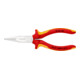 KNIPEX Pince à becs demi-ronds, droite isolée suivant VDE 160 mm