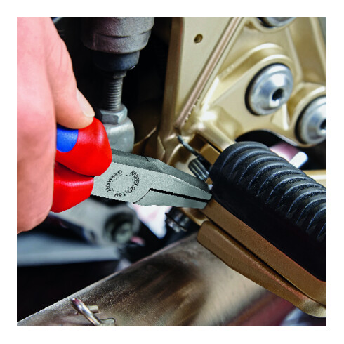 KNIPEX Pince à becs plats chromée avec gaine 140 mm