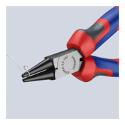 Knipex Pince à becs ronds atramentisée noire avec manchons multi-composants 140mm-4