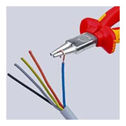 Pince à becs ronds VDE m.K.handle Knipex-4