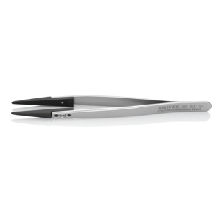 KNIPEX Pince à épiler avec pointes interchangeables ESD lisses 130 mm