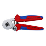 KNIPEX Pince à sertir auto-ajustable pour embouts à fourche 180 mm, manche bi-matière chromé-1