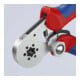 KNIPEX Pince à sertir auto-ajustable pour embouts de câble à entrée latérale, manches multicouches chromés 180 mm