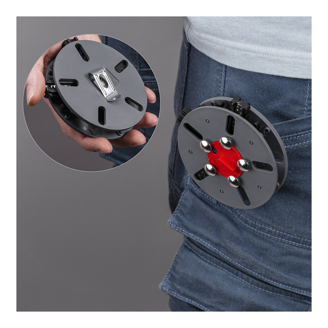 KNIPEX Pince à sertir MultiCrimp® avec magasin interchangeable, manches bi-matière brunies 250 mm